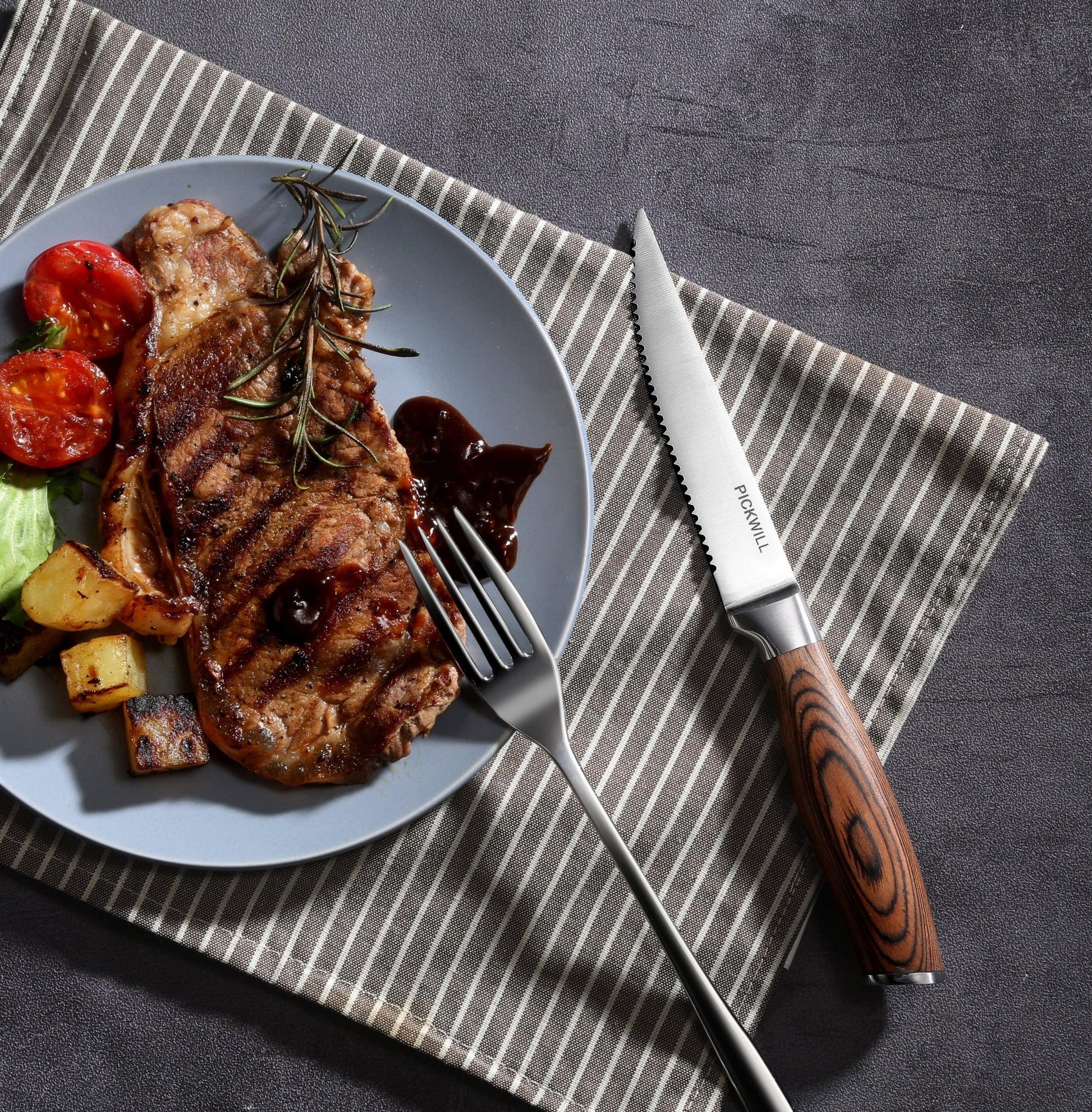 4 - PC, PICKWILL 4.5" Steak Knife Set - Paudin Store