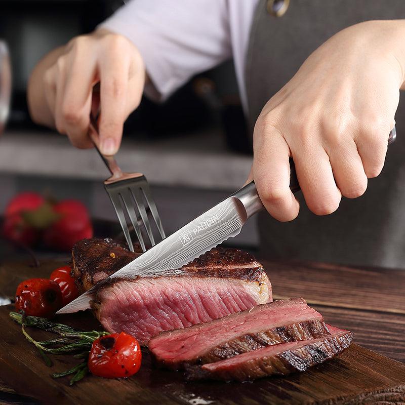 6 - PC, Ultra Sharp 4.5" Steak Knife Set - Paudin Store