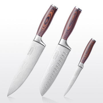 PICKWILL 3-Piece Chef Knife Set