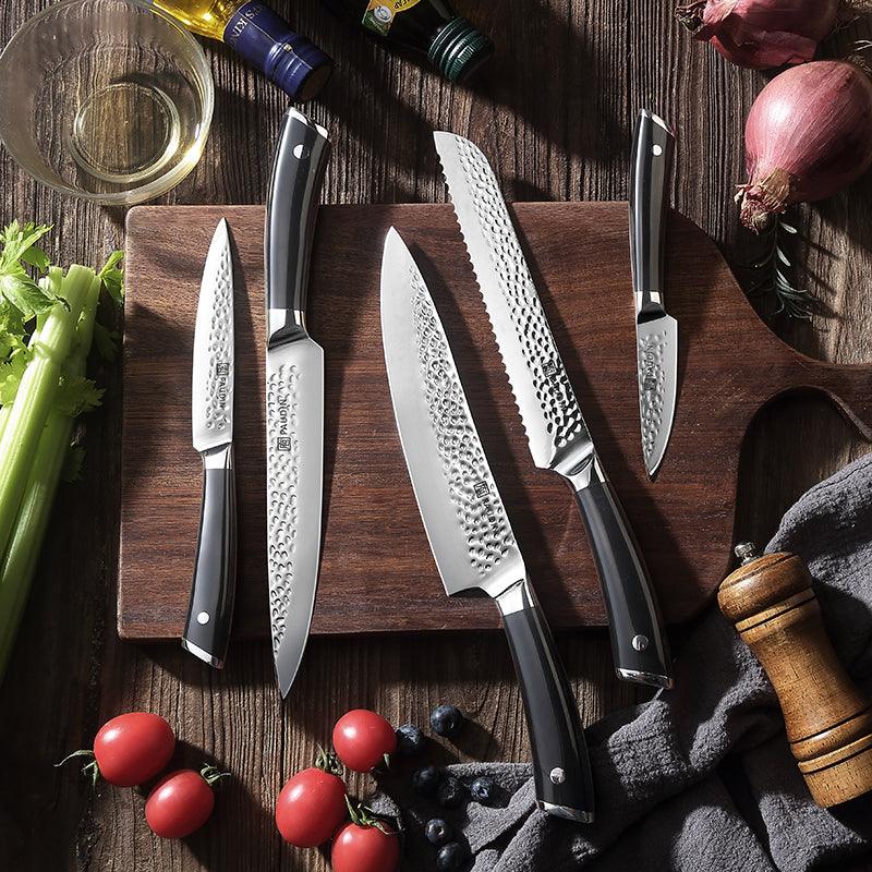 Hammered Premium 7 - PC Knife Block Set - Paudin Store