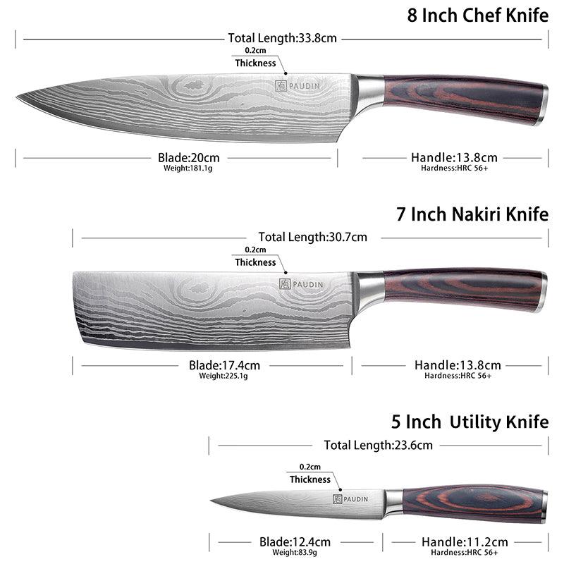 NS1 Universal Classic 3 - PC Knife Set - Paudin Store