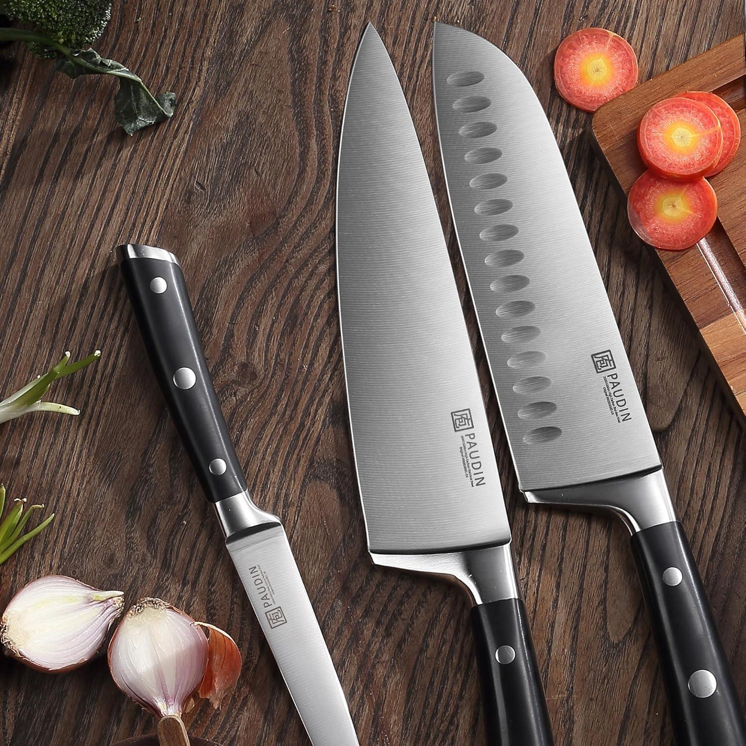 PAUDIN Swiss 3 - Piece Chefs Knife Set - Paudin Store