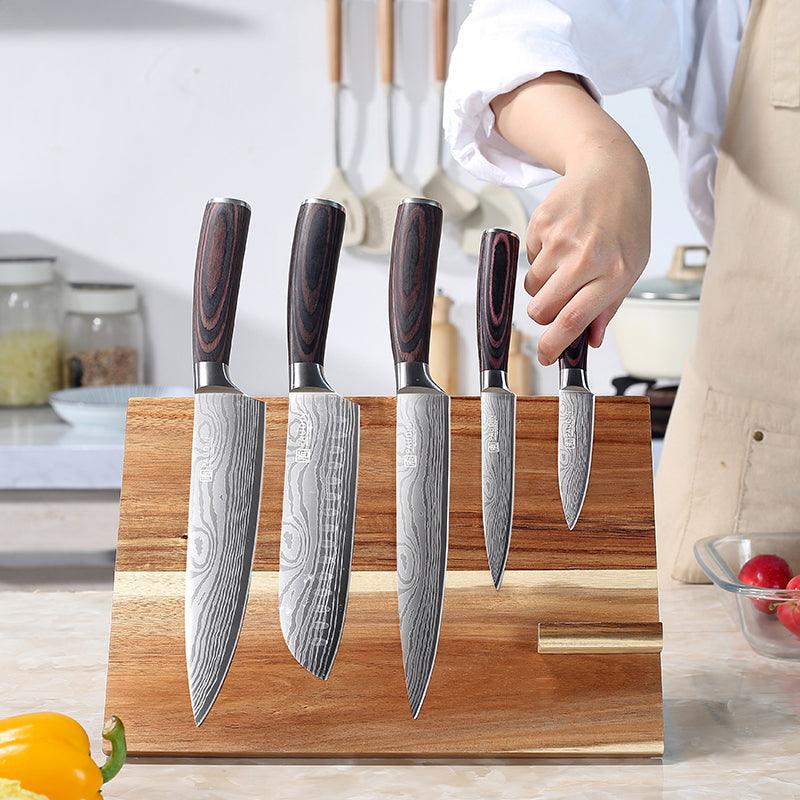WS5 Paudin Wooden Knife Block - Paudin Store