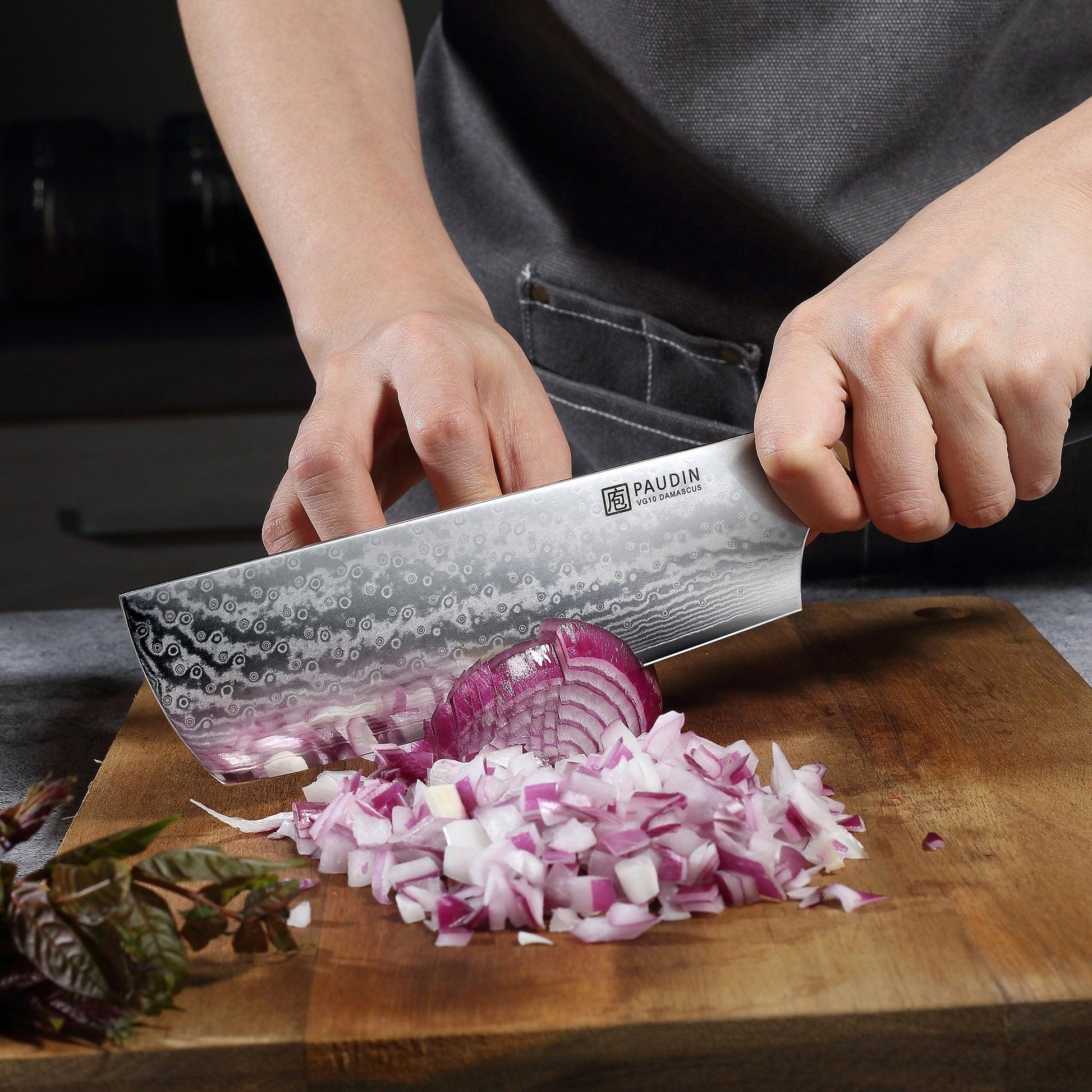 Cloud Premium 7" Nakiri Knife - Paudin Store