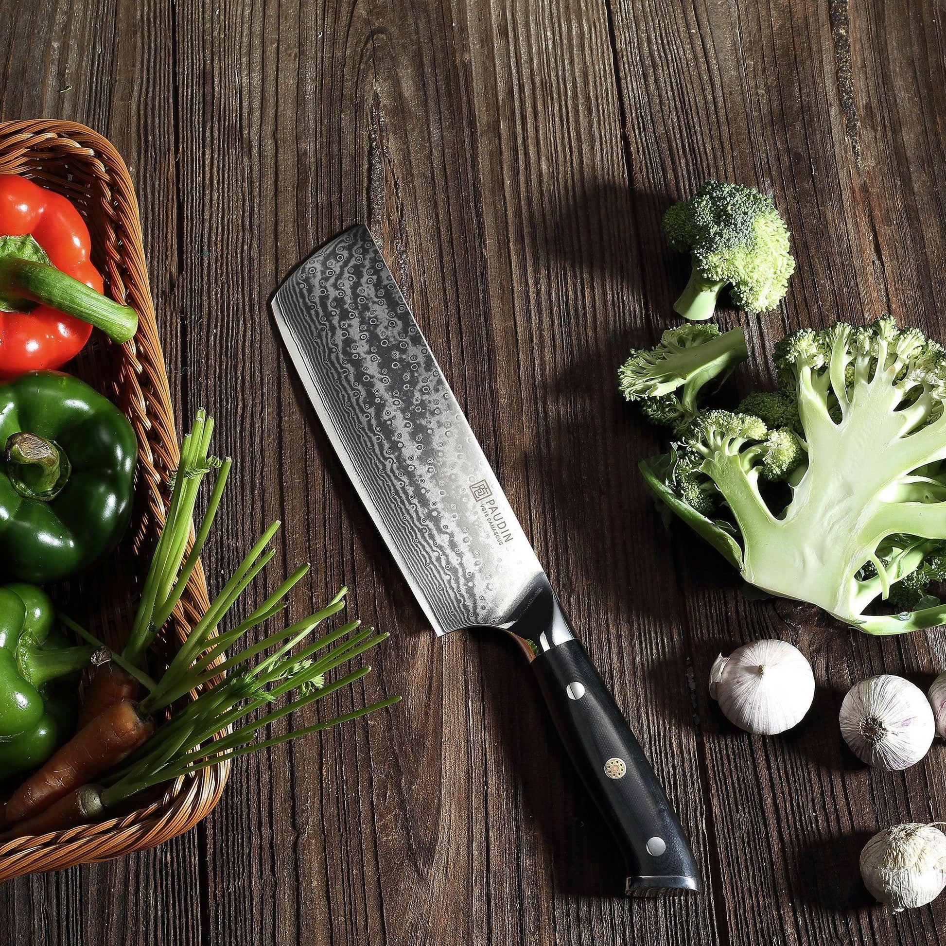 Cloud Premium 7" Nakiri Knife - Paudin Store