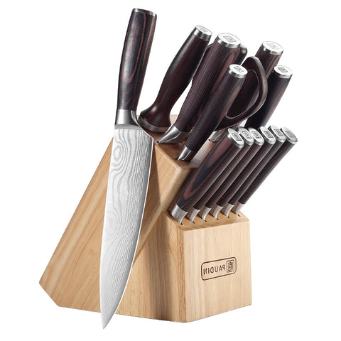 Chef Knife Sets kitchen knife Store set block knives kitchen knife – Paudin set
