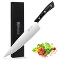 PAUDIN Kitchen Knife Set, 7 Piece Chef Knife Set, High Carbon Stainless Steel Kitchen Knives, Ultra Sharp Knives Set for Kitchen, Precise Cutting, Durable with Ergonomic Handle, Black