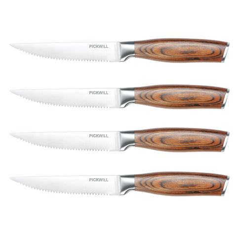 4-PC, PICKWILL 4.5" Steak Knife Set