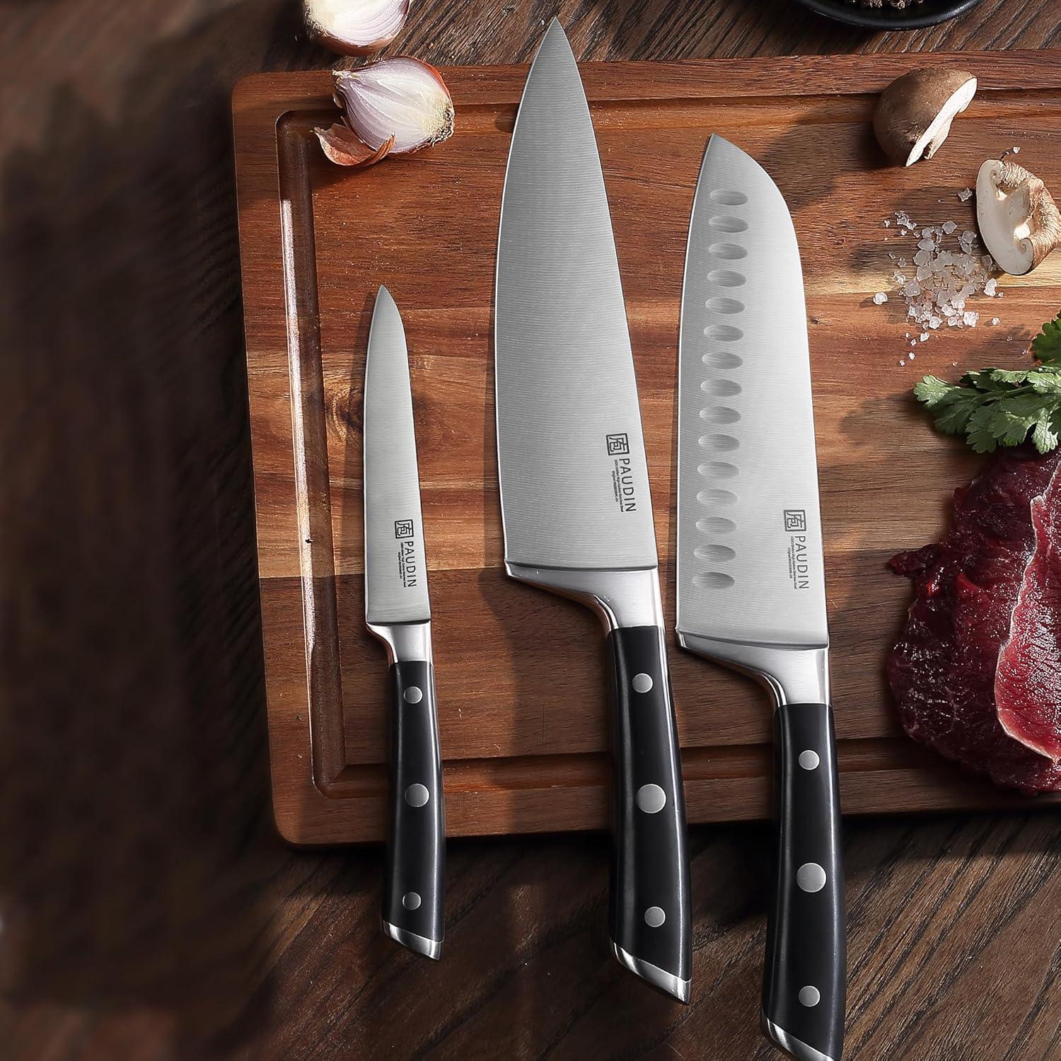 PAUDIN Swiss 3-Piece Chefs Knife Set - Paudin Store