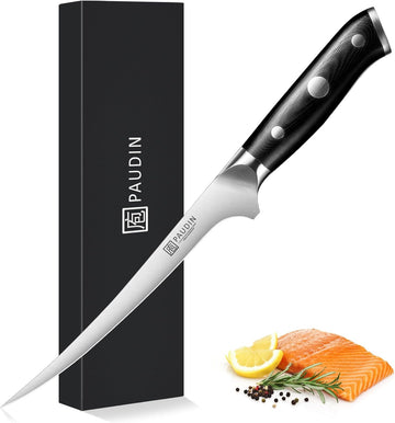 Ultra Dark Fillet Knife 7" Boning Knife Dishwasher Safe