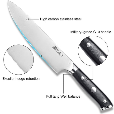 Ultra-Dark 8" Chef's Knife - Paudin Store