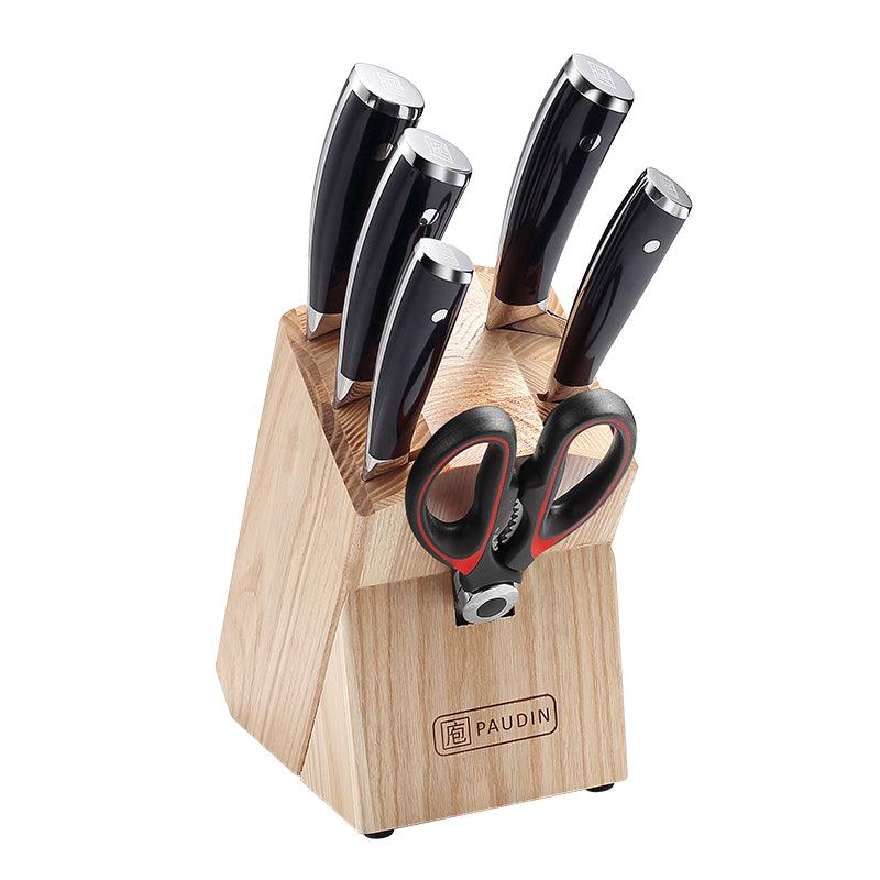 Hammered Premium 7-PC Knife Block Set - Paudin Store