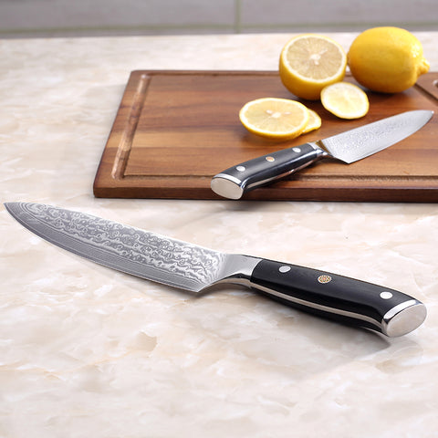 Cloud Premium 3-PC Damascus Knife Set