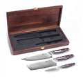 Plume Luxe 3-PC Damascus Knife Set - Paudin Store