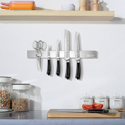 PAUDIN Magnetische Messerleiste aus 17,7 Edelstahl – vielseitiger Küchenutensilien- und Werkzeughalter 