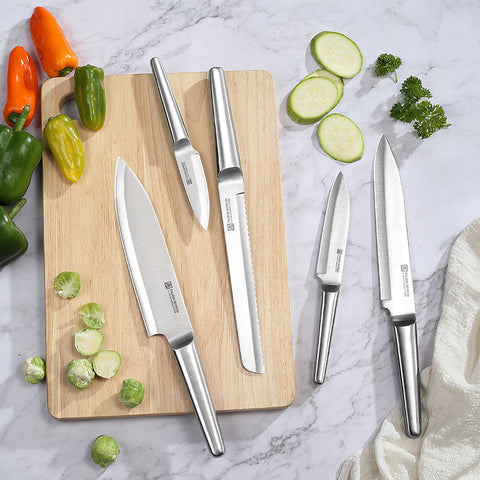 Refresh 5 -PC Black Chef's Knife Set