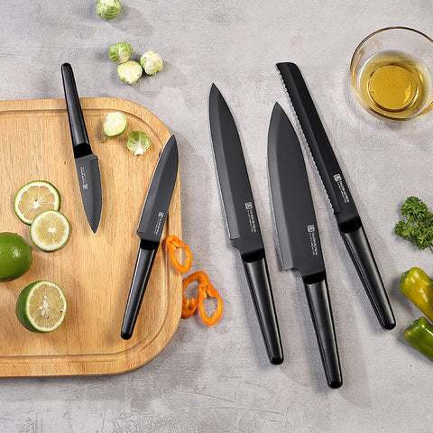 Refresh 5 -PC Black Chef's Knife Set