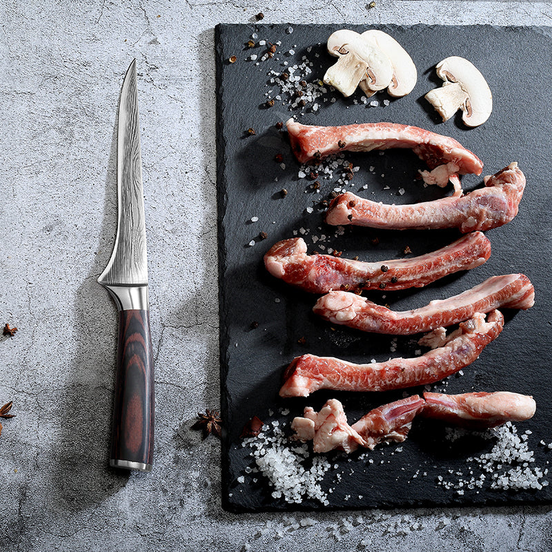 Fillet Knife - PAUDIN Super Sharp Boning Knife 6 Inch German High Carbon  Stainless Steel Flexible Kitchen Knife for Meat Fish