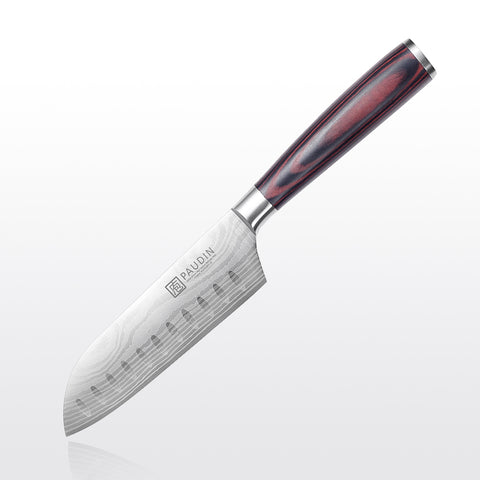 PAUDIN 5” Santoku Knife - Japanese Chef Knife, Ultra Sharp Kitchen Blade