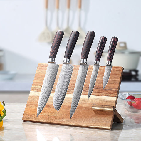 WS5 Paudin Wooden Knife Block