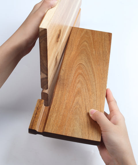 Paudin Wood Magnetic Knife Block
