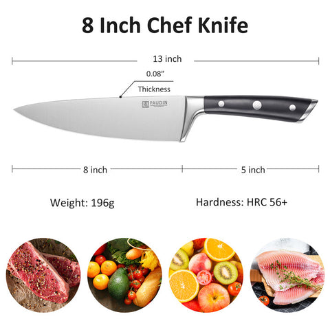 PAUDIN Swiss 8" Chef's Knife - Paudin Store