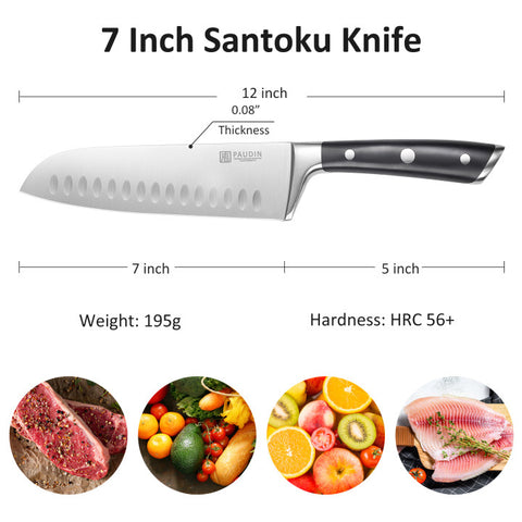 PAUDIN Swiss 7" Santoku Knife - Paudin Store