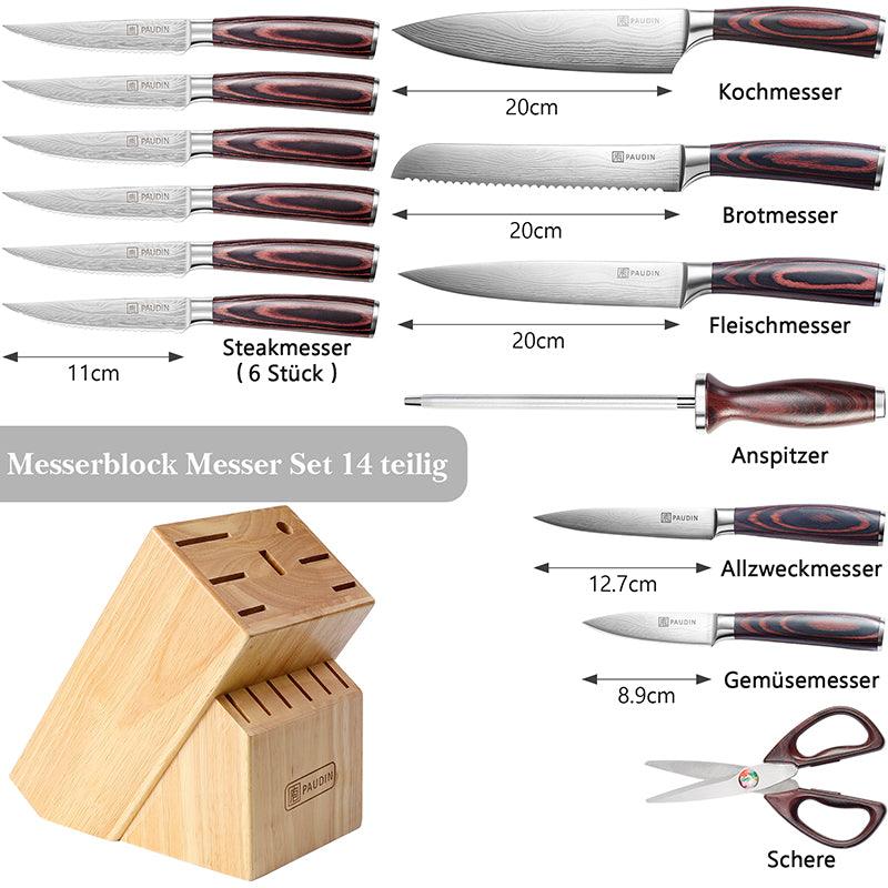 Universal Collection 14 - PC Knife Block Set - Paudin Store