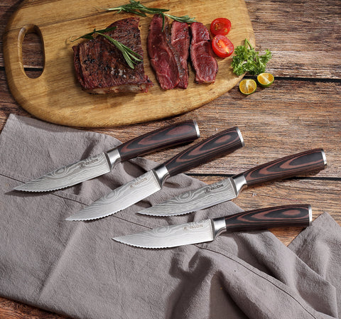 4-PC, Ultra Sharp 5.25" Steak Knife Set
