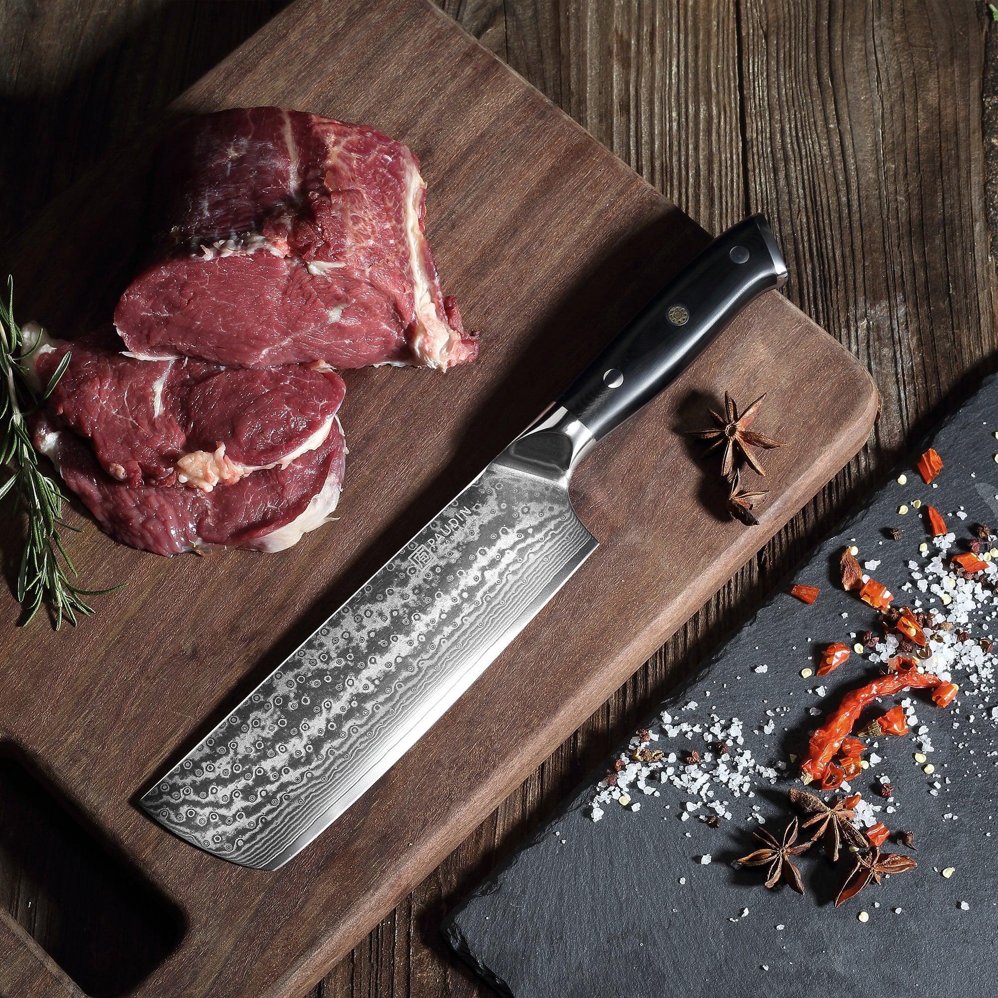 PAUDIN Chef Knife 7 inch Santoku Knife Ultra Sharp